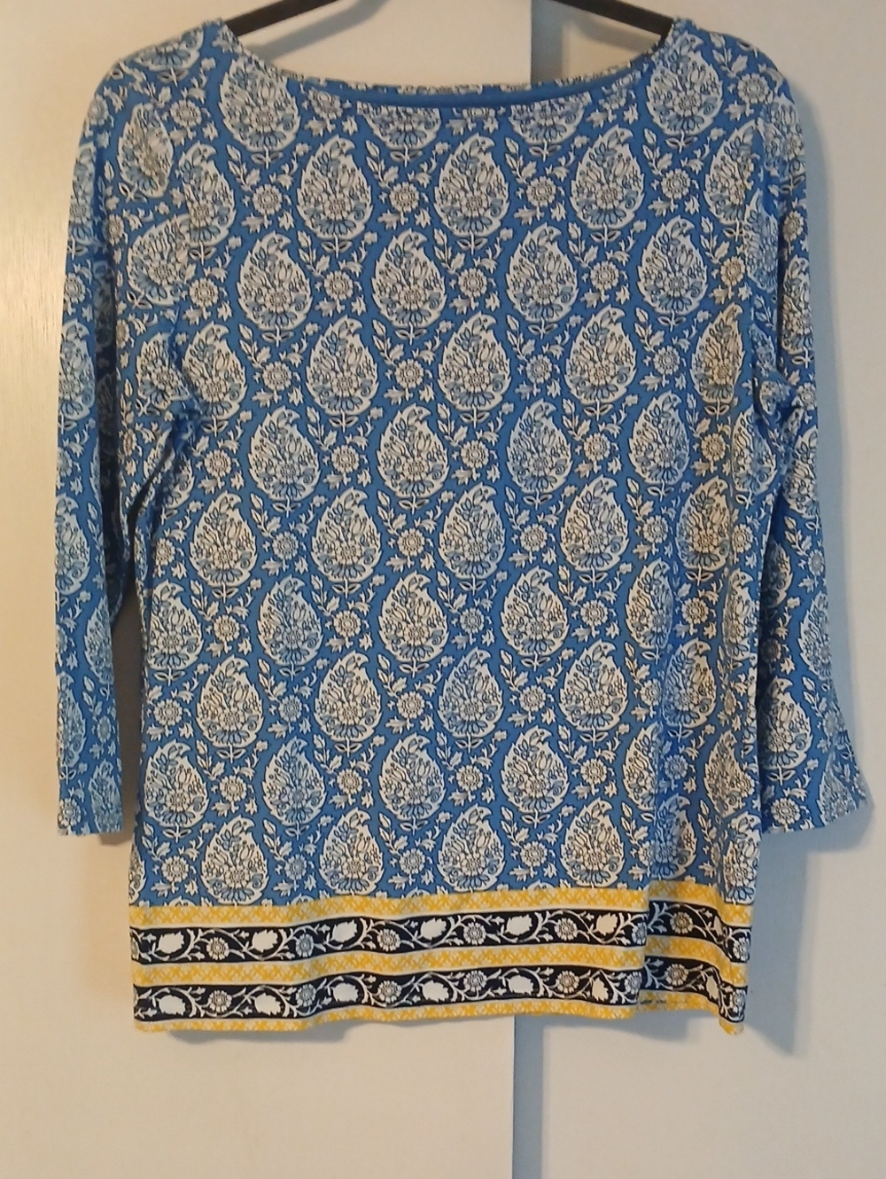 Talbots "Mixed Floral" Boatneck Tee in Size M (NWOT)
